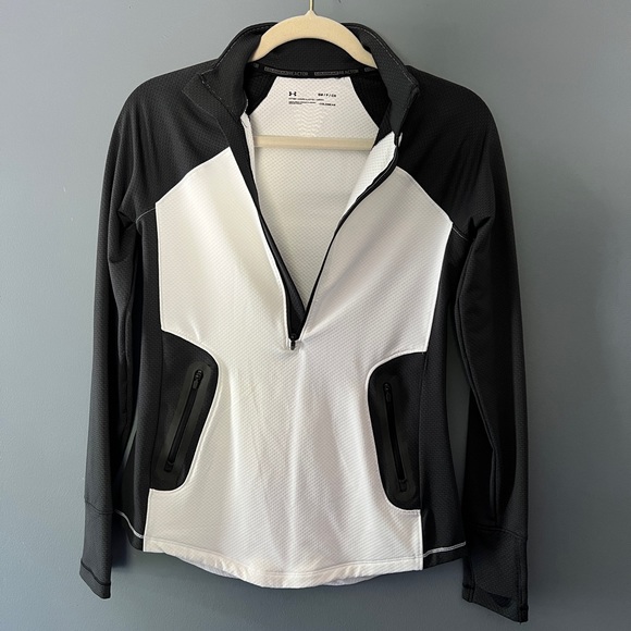 Under Armor 1/4 zip cold gear jacket. - Picture 2 of 5